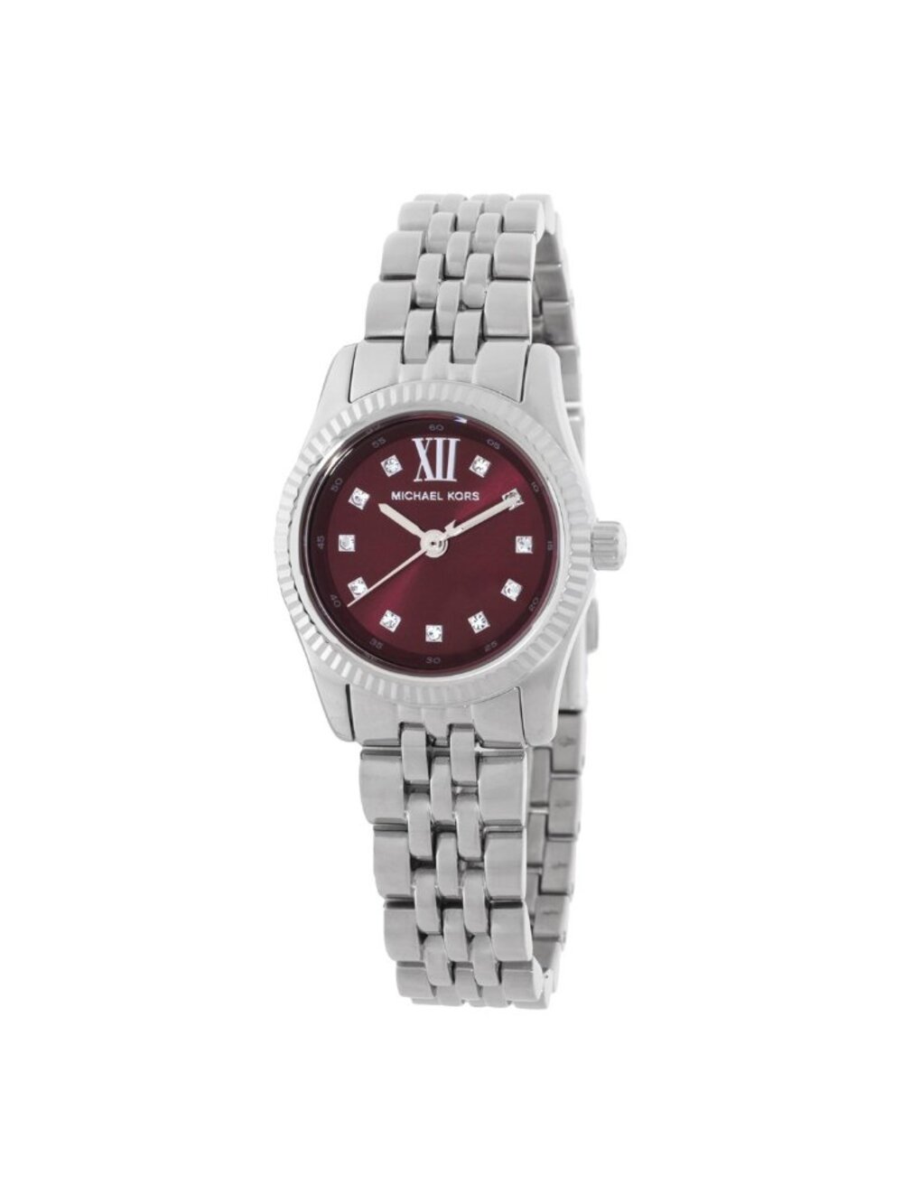 NWT Michael Kors Mini Lexington Quartz Red Dial Ladies Watch